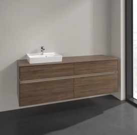 Тумба под раковину Villeroy & Boch Collaro 160х50 см с подсветкой ДСП дуб аризона C078B0VH