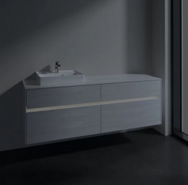 Тумба під раковину Villeroy & Boch Collaro 160х50 см із підсвічуванням ДСП біле дерево C078B0E8