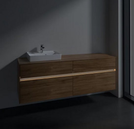 Тумба под раковину Villeroy & Boch Collaro 160х50 см с подсветкой ДСП дуб канзас C078B0RH