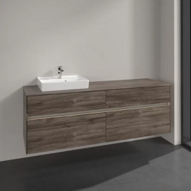 Тумба под раковину Villeroy & Boch Collaro 160х50 см с подсветкой ДСП каменный дуб C078B0RK