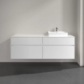 Тумба под раковину Villeroy & Boch Collaro 160х50 см с подсветкой МДФ глянцевый белый C079B0DH