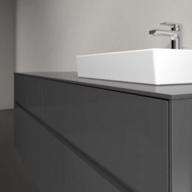 Тумба під раковину Villeroy & Boch Collaro 160х50 см із підсвічуванням МДФ глянсовий сірий C079B0FP