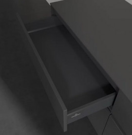 Тумба під раковину Villeroy & Boch Collaro 160х50 см із підсвічуванням МДФ глянсовий сірий C079B0FP