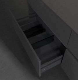 Тумба під раковину Villeroy & Boch Collaro 160х50 см із підсвічуванням МДФ глянсовий сірий C079B0FP