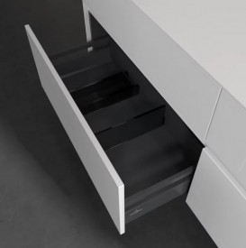 Тумба під раковину Villeroy & Boch Collaro 160х50 см із підсвічуванням ДСП матовий білий C079B0MS