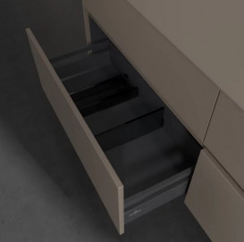 Тумба под раковину Villeroy & Boch Collaro 160х50 см с подсветкой ДСП трюфель серый C079B0VG