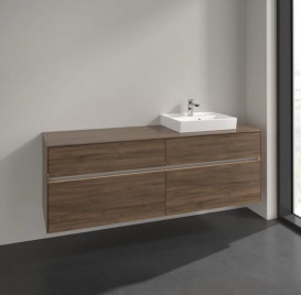 Тумба под раковину Villeroy & Boch Collaro 160х50 см с подсветкой ДСП дуб аризона C079B0VH