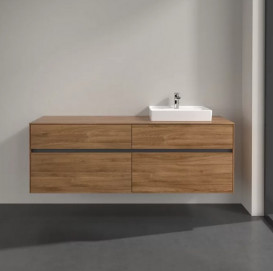 Тумба под раковину Villeroy & Boch Collaro 160х50 см с подсветкой ДСП дуб канзас C079B0RH