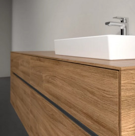 Тумба под раковину Villeroy & Boch Collaro 160х50 см с подсветкой ДСП дуб канзас C079B0RH