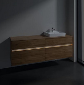 Тумба под раковину Villeroy & Boch Collaro 160х50 см с подсветкой ДСП дуб канзас C079B0RH