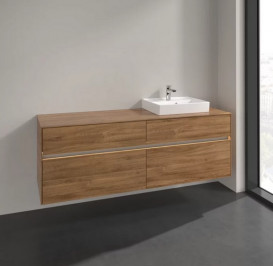 Тумба под раковину Villeroy & Boch Collaro 160х50 см с подсветкой ДСП дуб канзас C079B0RH