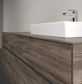 Тумба під раковину Villeroy & Boch Collaro 160х50 см із підсвічуванням ДСП кам'яний дуб C079B0RK