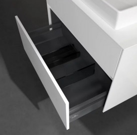 Тумба під раковину Villeroy & Boch Collaro 80х50 см із підсвічуванням МДФ глянсовий білий C080B0DH