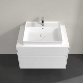 Тумба под раковину Villeroy & Boch Collaro 80х50 см с подсветкой ДСП матовый белый C080B0MS