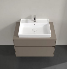 Тумба під раковину Villeroy & Boch Collaro 80х50 см із підсвічуванням ДСП трюфель сірий C080B0VG