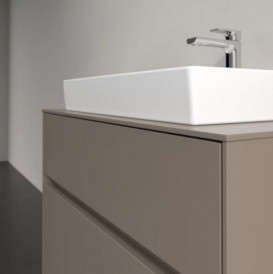 Тумба під раковину Villeroy & Boch Collaro 80х50 см із підсвічуванням ДСП трюфель сірий C080B0VG