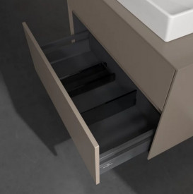 Тумба під раковину Villeroy & Boch Collaro 80х50 см із підсвічуванням ДСП трюфель сірий C080B0VG