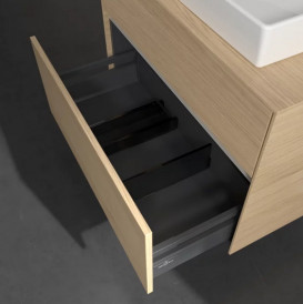 Тумба под раковину Villeroy & Boch Collaro 80х50 см с подсветкой ДСП северный дуб C080B0VJ