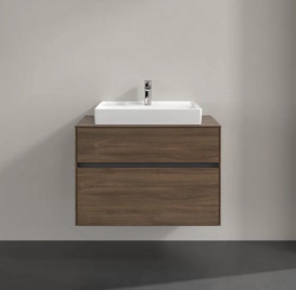 Тумба под раковину Villeroy & Boch Collaro 80х50 см с подсветкой ДСП дуб аризона C080B0VH