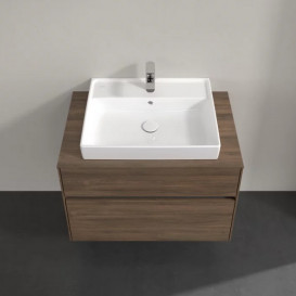 Тумба под раковину Villeroy & Boch Collaro 80х50 см с подсветкой ДСП дуб аризона C080B0VH