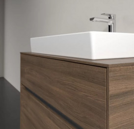 Тумба под раковину Villeroy & Boch Collaro 80х50 см с подсветкой ДСП дуб аризона C080B0VH