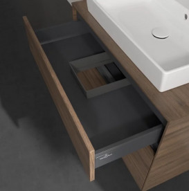 Тумба под раковину Villeroy & Boch Collaro 80х50 см с подсветкой ДСП дуб аризона C080B0VH