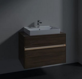 Тумба под раковину Villeroy & Boch Collaro 80х50 см с подсветкой ДСП дуб аризона C080B0VH