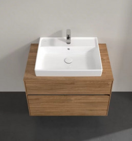 Тумба під раковину Villeroy & Boch Collaro 80х50 см з підсвічуванням дуб канзас C080B0RH