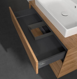 Тумба під раковину Villeroy & Boch Collaro 80х50 см з підсвічуванням дуб канзас C080B0RH