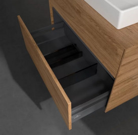 Тумба під раковину Villeroy & Boch Collaro 80х50 см з підсвічуванням дуб канзас C080B0RH