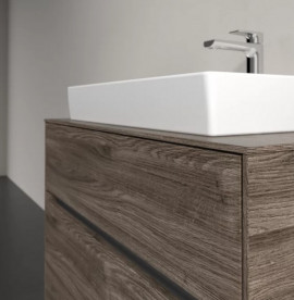 Тумба під раковину Villeroy & Boch Collaro 80х50 см із підсвічуванням ДСП кам'яний дуб C080B0RK