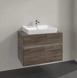 Тумба під раковину Villeroy & Boch Collaro 80х50 см із підсвічуванням ДСП кам'яний дуб C080B0RK