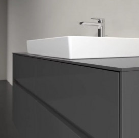 Тумба под раковину Villeroy & Boch Collaro 120х50 см с подсветкой МДФ глянцевый серый C081B0FP