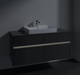 Тумба под раковину Villeroy & Boch Collaro 120х50 см с подсветкой МДФ глянцевый серый C081B0FP