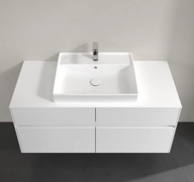 Тумба под раковину Villeroy & Boch Collaro 120х50 см с подсветкой ДСП матовый белый C081B0MS