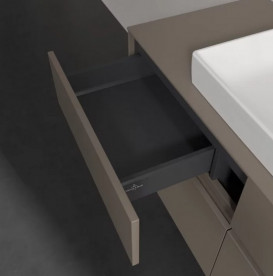 Тумба под раковину Villeroy & Boch Collaro 120х50 см с подсветкой ДСП трюфель серый C081B0VG