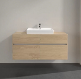 Тумба под раковину Villeroy & Boch Collaro 120х50 см с подсветкой ДСП северный дуб C081B0VJ