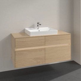 Тумба под раковину Villeroy & Boch Collaro 120х50 см с подсветкой ДСП северный дуб C081B0VJ