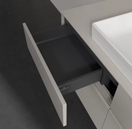 Тумба под раковину Villeroy & Boch Collaro 120х50 см с подсветкой ДСП мягкий серый C081B0VK