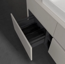 Тумба под раковину Villeroy & Boch Collaro 120х50 см с подсветкой ДСП мягкий серый C081B0VK