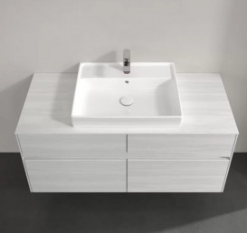 Тумба під раковину Villeroy & Boch Collaro 120х50 см із підсвічуванням ДСП біле дерево C081B0E8