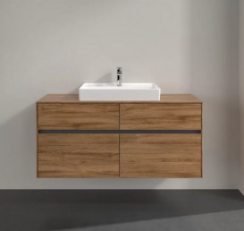 Тумба под раковину Villeroy & Boch Collaro 120х50 см с подсветкой ДСП дуб канзас C081B0RH