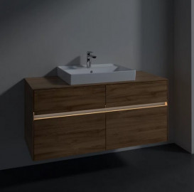 Тумба под раковину Villeroy & Boch Collaro 120х50 см с подсветкой ДСП дуб канзас C081B0RH