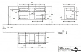 Тумба под раковину Villeroy & Boch Collaro 120х50 см с подсветкой ДСП дуб канзас C081B0RH