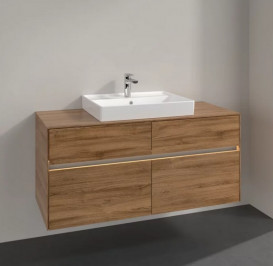 Тумба під раковину Villeroy & Boch Collaro 120х50 см із підсвічуванням ДСП дуб канзас C081B0RH