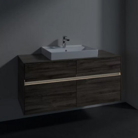 Тумба під раковину Villeroy & Boch Collaro 120х50 см із підсвічуванням ДСП кам'яний дуб C081B0RK