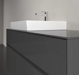 Тумба под раковину Villeroy & Boch Collaro 120х50 см с подсветкой МДФ глянцевый серый C082B0FP