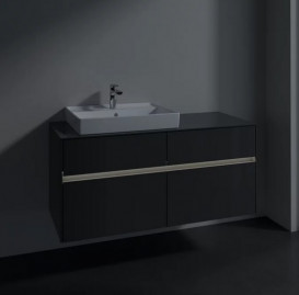 Тумба под раковину Villeroy & Boch Collaro 120х50 см с подсветкой МДФ глянцевый серый C082B0FP