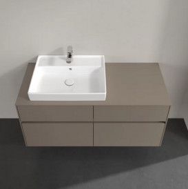 Тумба під раковину Villeroy & Boch Collaro 120х50 см із підсвічуванням ДСП трюфель сірий C082B0VG
