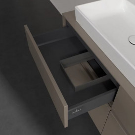 Тумба під раковину Villeroy & Boch Collaro 120х50 см із підсвічуванням ДСП трюфель сірий C082B0VG